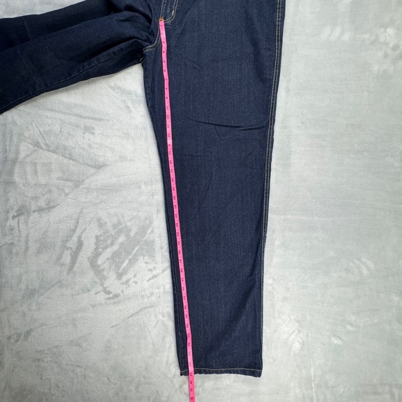 Liberty Blues Dark Wash Denim Jeans Elastic Waist Tall Size 46 x 40 - Picture 8 of 16